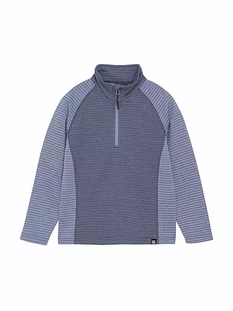 COLOR KIDS | Camiseta interior con cremallera para niños, forro polar, jersey a rayas |